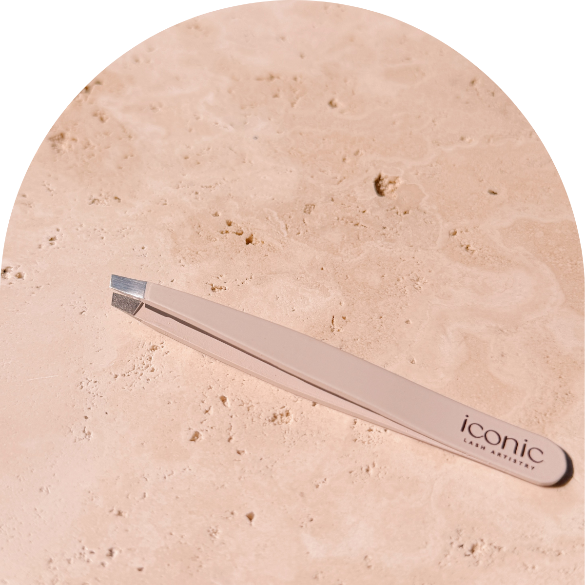 Oatmeal Slanted Tip Brow Tweezers